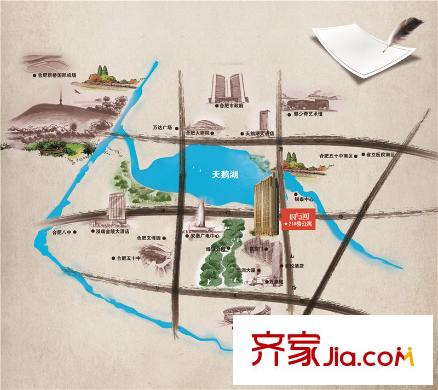華潤(rùn)中心時(shí)與間交通圖區(qū)位圖