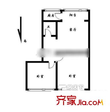 燃?xì)夤舅奚?2室 戶型圖