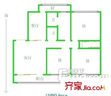 興苑小區(qū) 3室 戶型圖