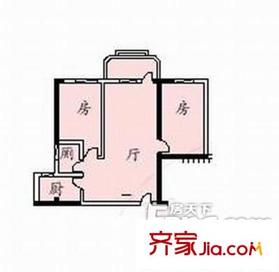 燃?xì)夤舅奚?2室 戶型圖