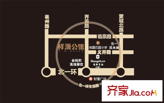 祥源公館交通圖小區(qū)位圖