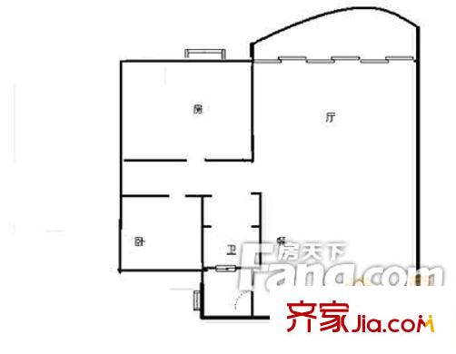 新聞出版局宿舍 2室 戶型圖