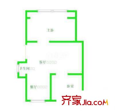 太陽(yáng)城 1室 戶型圖