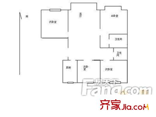 桃花苑小區(qū) 4室 戶型圖