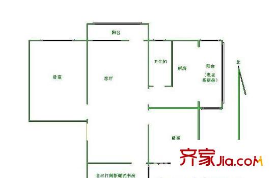 壽春四巷 2室 戶型圖