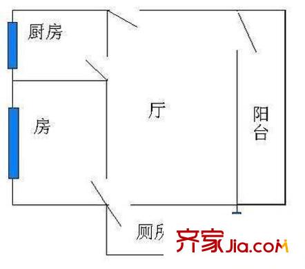 壽春四巷 1室 戶型圖