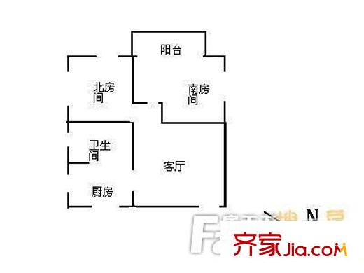 壽春四巷 2室 戶型圖