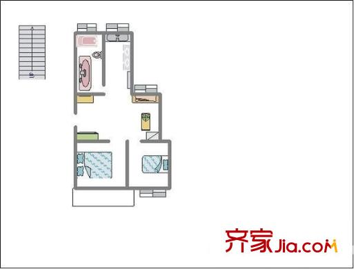 紅鑫新村 2室 戶型圖