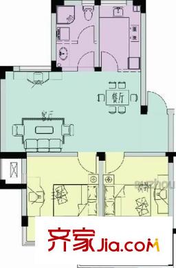 紅鑫新村 2室 戶型圖