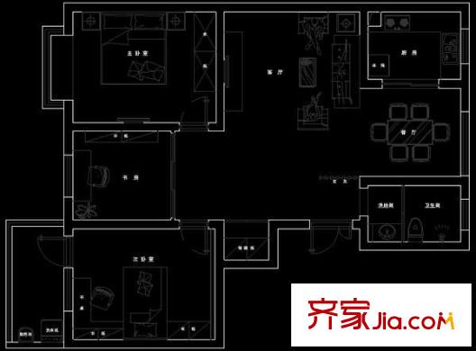 佳興園 2室 戶型圖