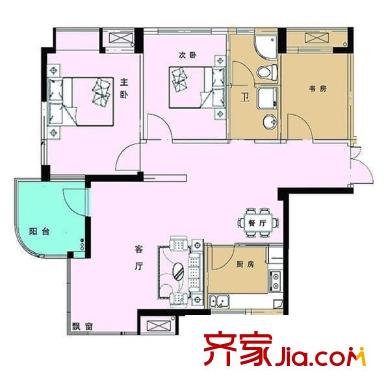 紅鑫新村 2室 戶型圖