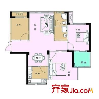 紅鑫新村 2室 戶型圖