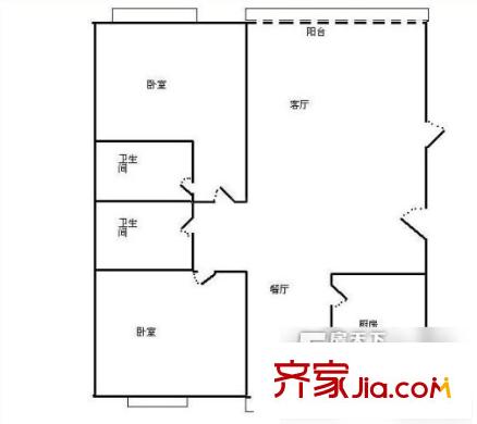文馨園 2室 戶型圖