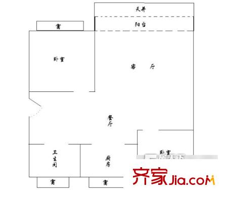 文馨園 2室 戶型圖