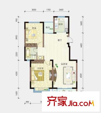 文馨園 2室 戶型圖