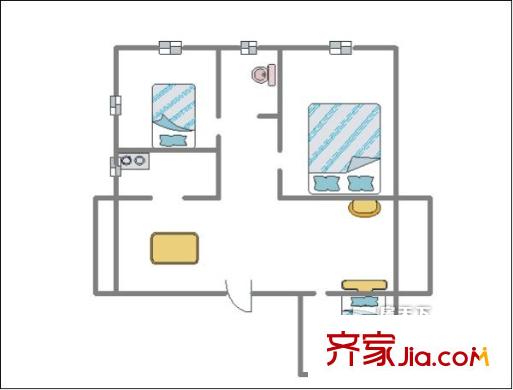 新文采花園 3室 戶型圖