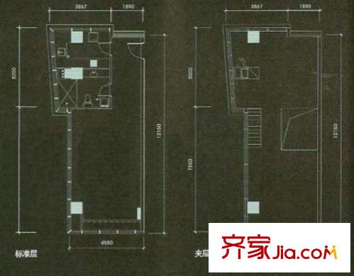 松芝萬象城12戶型 2室1廳1衛(wèi)1廚