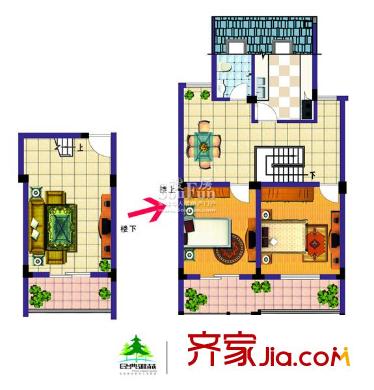 經(jīng)典雅苑戶(hù)型圖7、8＃樓X戶(hù)型96.92平方米 2室2廳1衛(wèi)1廚