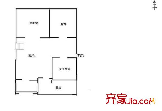 玉蘭新村 2室 戶型圖