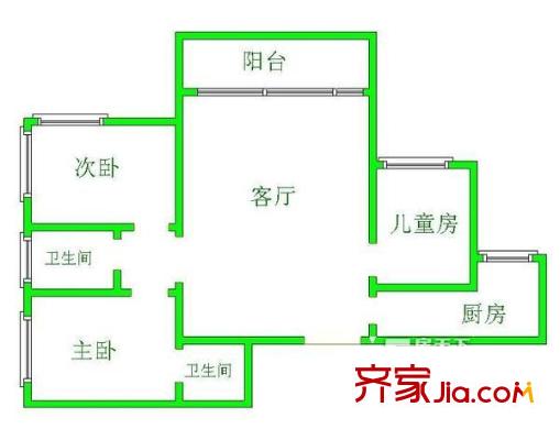 世紀新城 3室 戶型圖