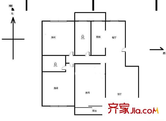世紀新城 3室 戶型圖
