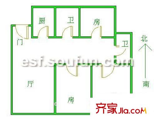 家和居 4室 戶型圖