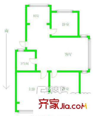 鋼北新村 3室 戶型圖