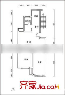 鋼北新村2室 戶型圖