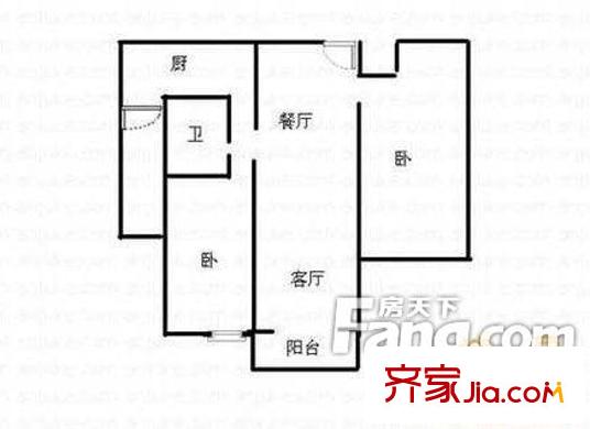 城市經(jīng)典逛街 2室 戶型圖