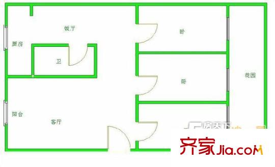 城市經(jīng)典逛街 3室 戶型圖
