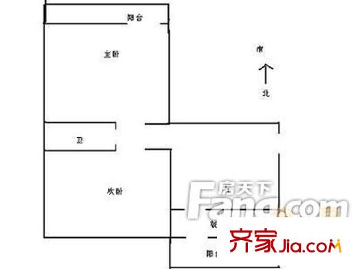 北苑小區(qū) 2室 戶型圖