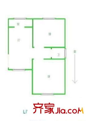 鑫源花園 2室 戶型圖