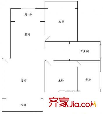 寶文國(guó)際花園 3室 戶型圖
