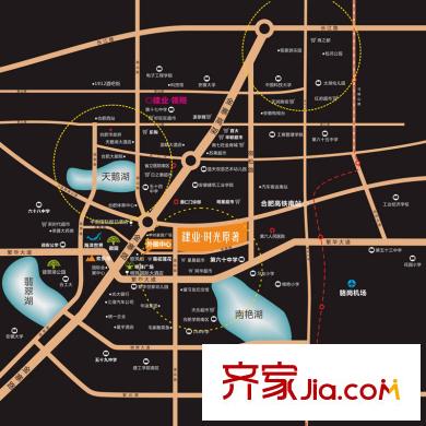 建業(yè)時(shí)光原著交通區(qū)位圖