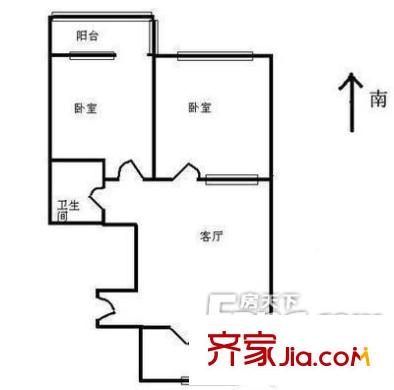 陶然居 2室 戶型圖