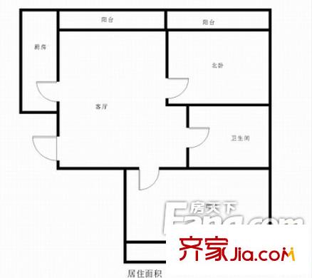 陶然居 2室 戶型圖