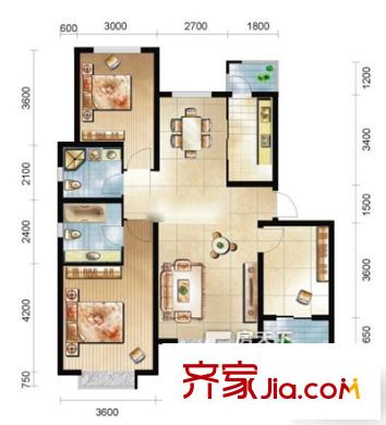 云輝閣 2室 戶型圖