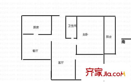 華都城市花園 4室 戶型圖