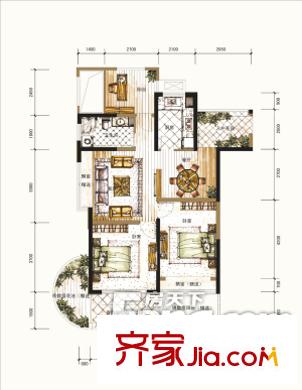 淮三小宿舍戶型圖12-10 2室2廳1衛(wèi)1廚