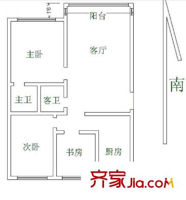 鳳巢園 3室 戶型圖
