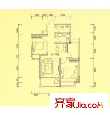 雍景臺 3室 戶型圖
