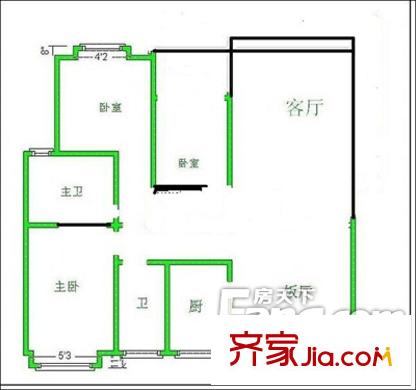 豐大國際戶型圖2