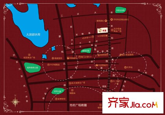 寶宸時代花園交通圖交通區(qū)位圖