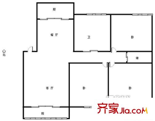 岳楓園 3室 戶型圖