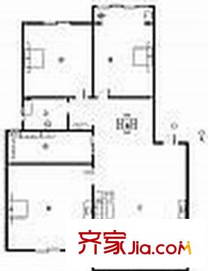 江南書苑 3室 戶型圖