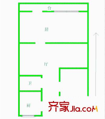 江南書苑戶型圖1256695327179 2室1廳1衛(wèi)1廚