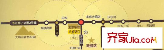 豐盛華庭交通圖區(qū)位圖