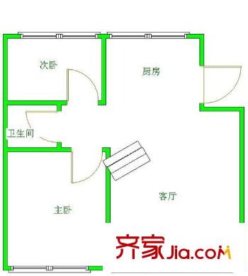 長城小區(qū)戶型圖1 