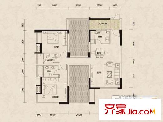長城小區(qū)戶型圖6 