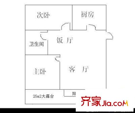 國(guó)風(fēng)東風(fēng)小區(qū) 3室 戶型圖